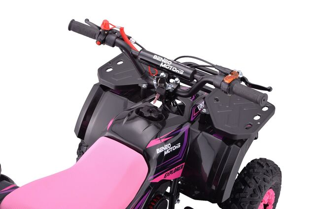 Benzínová štvorkolka pre deti Beneo Motors Explorer ružová - 50cm3