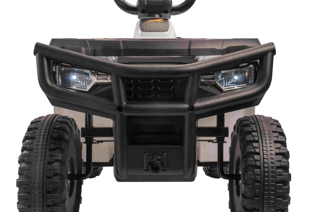 Licencovaná elektrická štvorkolka Arctic Cat 12V so zadným pohonom, biela, LED svetlá, Lít