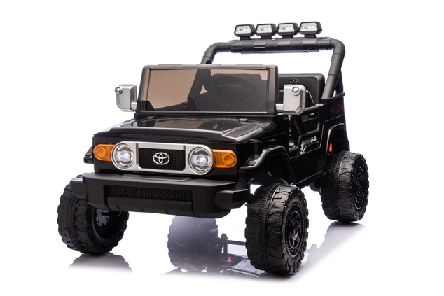 Elektrické autíčko Toyota FJ Cruiser XXL s pohonom 4x4, licencované (Dvojmiestne), čierne,