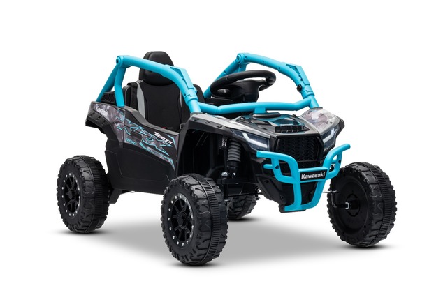 Elektrické autíčko Kawasaki TERYX KRX 1000 12V, modré, jednomiestne, odpružená zadná nápra