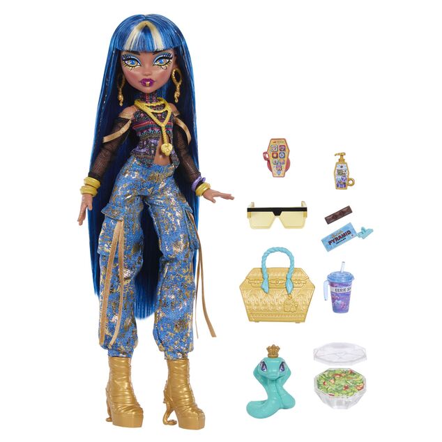 Mattel Monster High muñeca monstruo, Cleo De Nile, JHK32