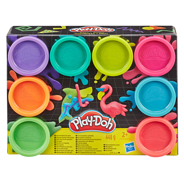 HASBRO - Play-Doh Produkt 8er-Pack Becher sortiert, 4 Packungen, 2 Arten