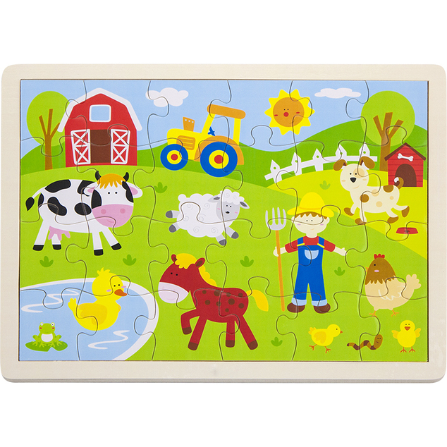 BABU - Puzzle Bauernhof 24-tlg
