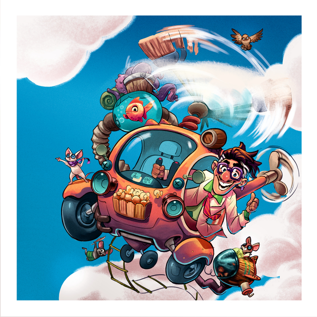 Haba Spiel und Puzzle 2in1 Verrückter Hubschrauber ab 5 Jahren