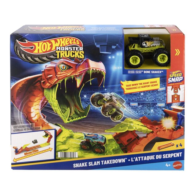 Mattel Hot Wheels Monster Trucks Snake slam takedown