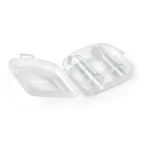 BABYONO Set Silikon-Fingerzahnbürsten 2 Stück 0m+