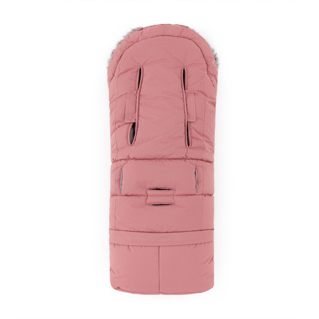 PETITE&amp;MARS Ensemble de sac d'hiver Arctic 4en1 + gants pour poussette Furry Old Rose