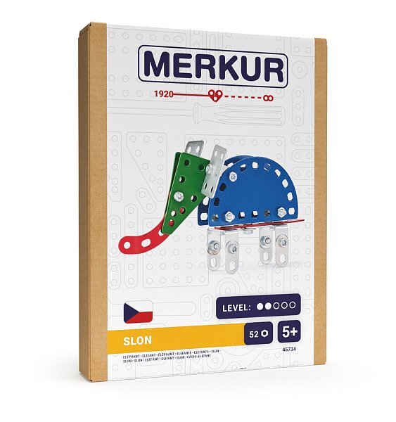 Merkur - Mini ZOO - Slon, 52 dielikov