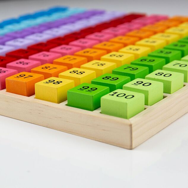 Bigjigs Toys Drevený zásobník na čísla