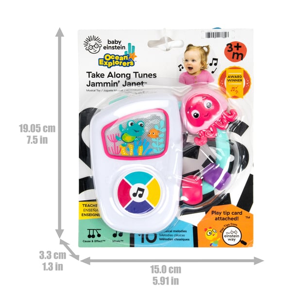 BABY EINSTEIN Igračka glazbena multisenzorna Tunes Jammin Janet™, 3m+