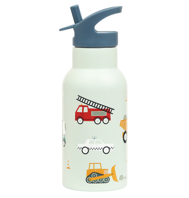 A Little Lovely Company - nerezová fľaša na pitie, 350 ml - vozidlá