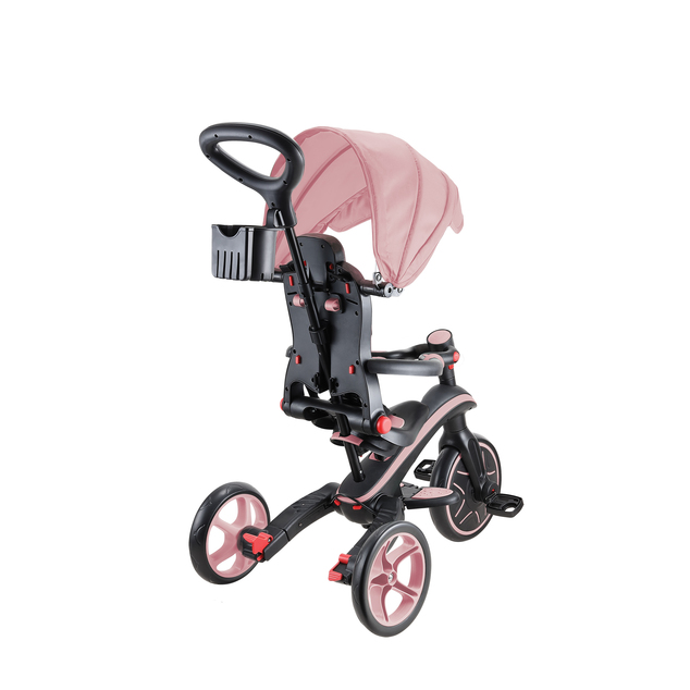 Globber detská trojkolka skladacia 4v1 - Deep Pastel Pink