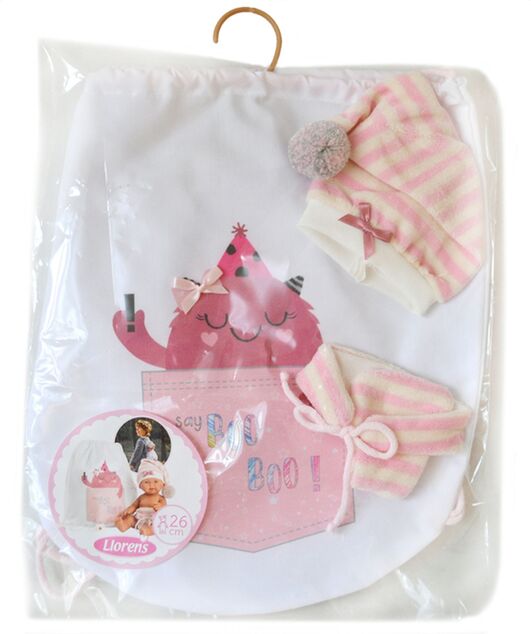 Llorens M26-314 oblečok pre bábiku bábätko NEW BORN veľkosti 26 cm s doplnkami