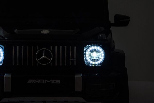 Elektrické autíčko Mercedes G63 12V, čierne, Jednomiestné sedadlo, Lítiová batéria