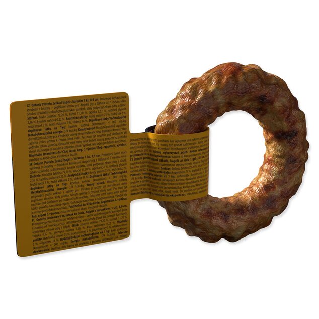 Ontario Protein rágó bagel csirkével 1db 8,9cm