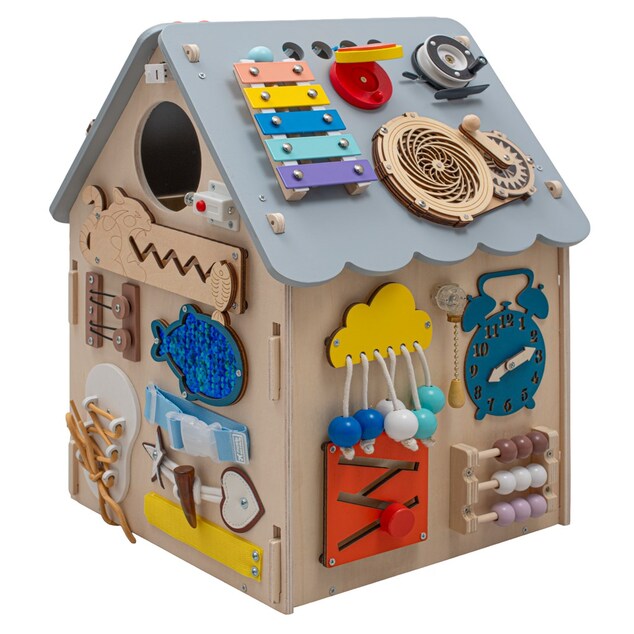 Activity Board Căsuță LED Montessori Baby Mix