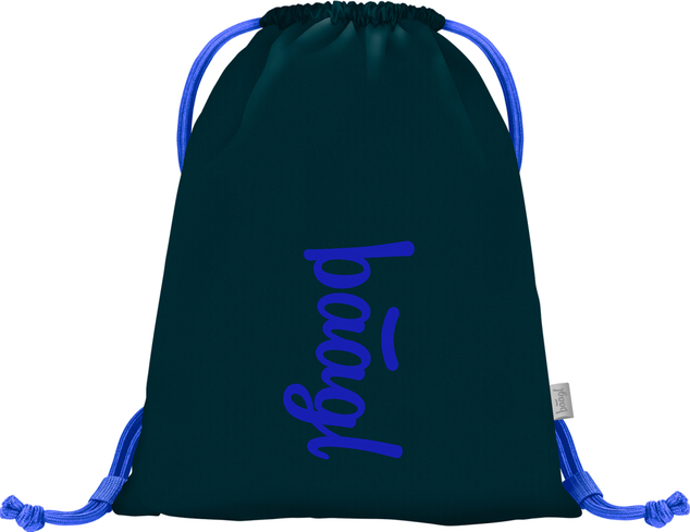 BAAGL SET 3 Core Logo blu: zaino, astuccio, sacchetto GRS