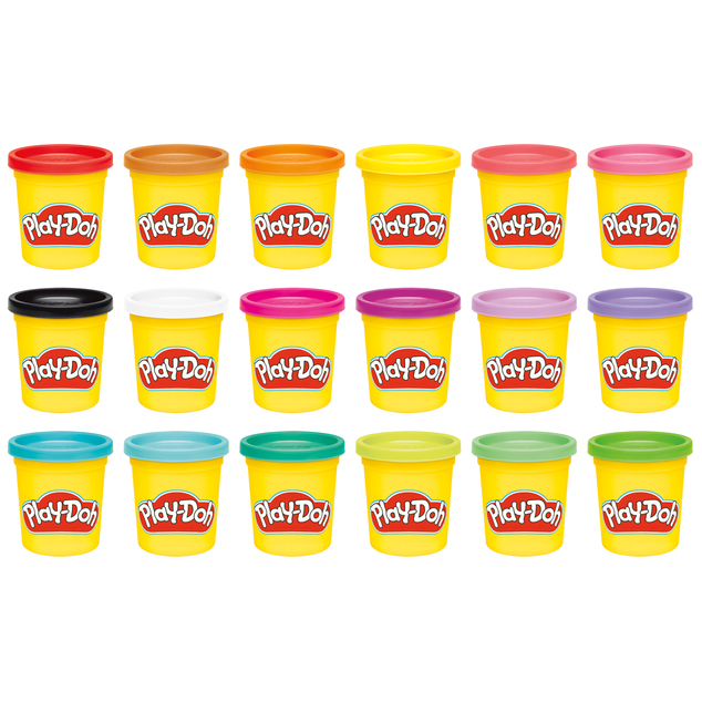HASBRO - Play-Doh 18 kosov lončkov, veliko pakiranje