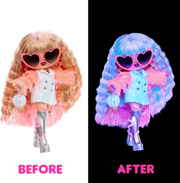L.O.L. Surprise! Neon Pop Star Tweens bábika - Thea Stars