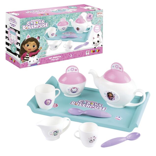 Smoby Gabby´s Dolllhouse Čajový set s táckou
