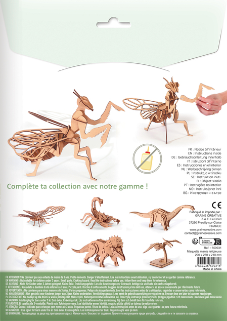 GRAINE CREATIVE 3D Puzzle Bogomolka 27 kosov