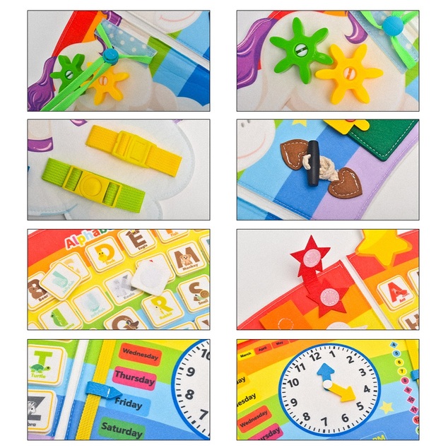 2Kids Toys Soft activity board Curcubeu cu nori
