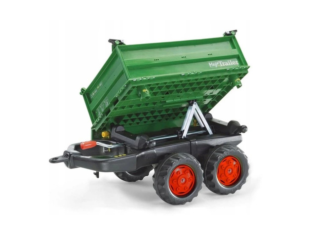 Rollytoys Vlečka so závitovkovým vyklápaním do 3 strán 2osá - zelená