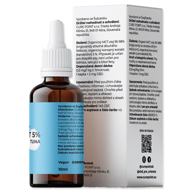 Olej CBD 5% príchuť tuniak 10ml