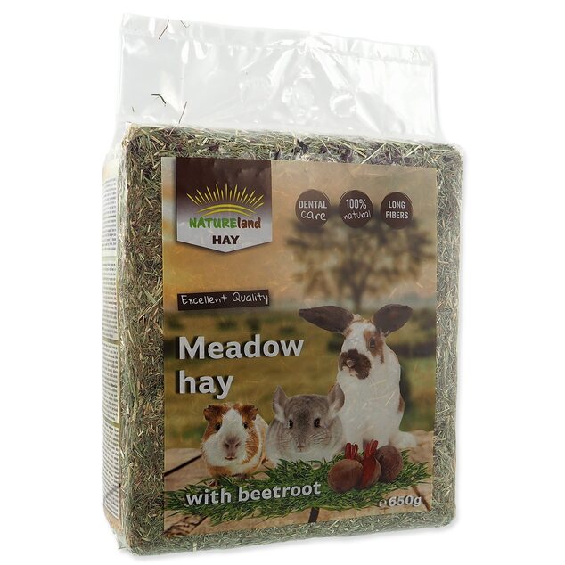 Seno Nature Land Hay s červenou repou 0,65kg