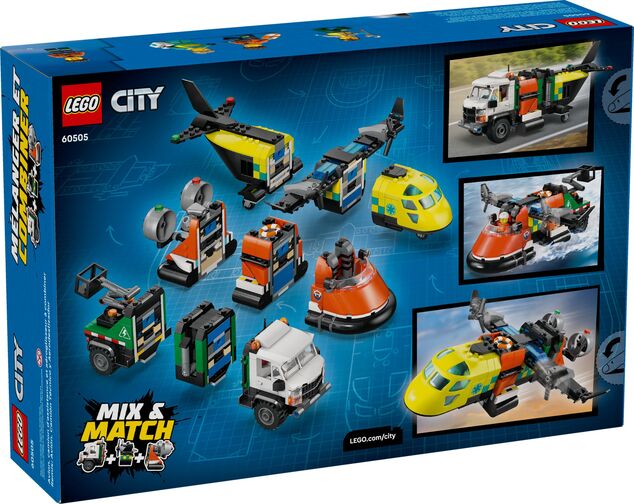 LEGO® City 60505 Remix: Lietadlo, servisné vozidlo a vznášadlo