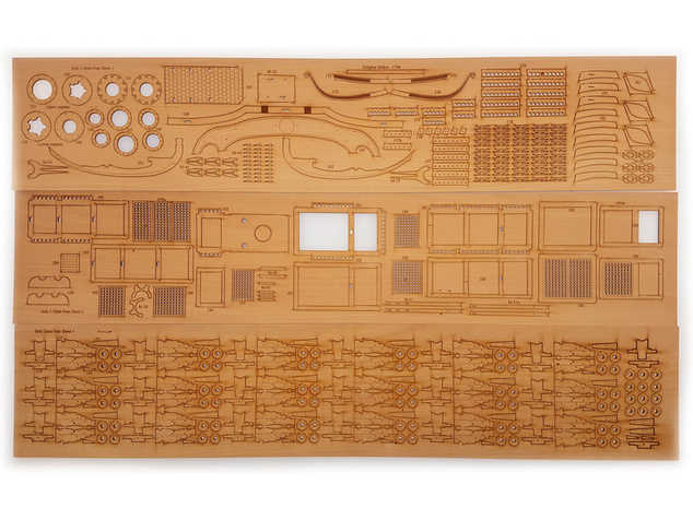 Vanguard Models HMS Indefatigable 1794 1:64 kit