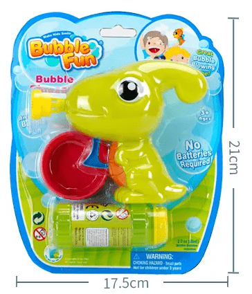 Bubble Fun Bublifuk Dinosaurus s náplňou 60 ml - zelený