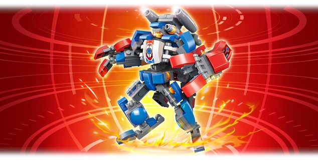 Qman MechaCorps 3101-2 Blast Fighter 2v1