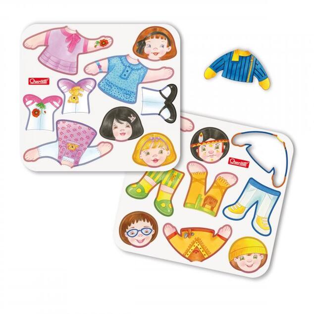 Quercetti Dressy Baby magnetic dress-up puzzle – rompecabezas magnético