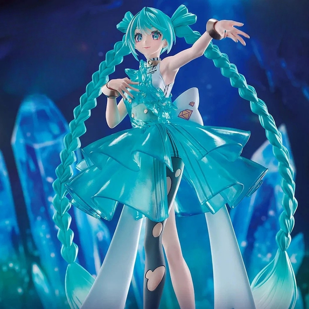 Bandai figura Hatsune Miku Banpresto Evolve Clearluxe-Emeraldgem