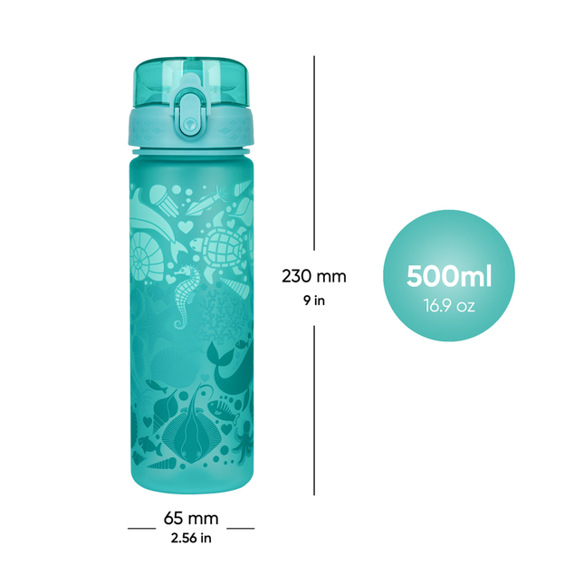 BAAGL Tritan-Flasche für Getränke Delfin, 500 ml