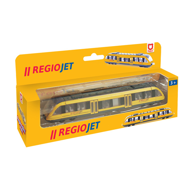 Kovový regionálny vlak RegioJet 17 cm