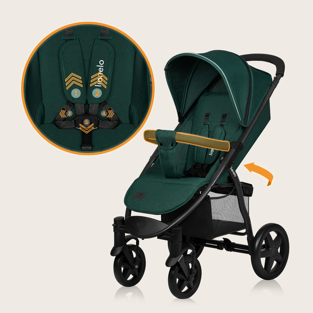Lionelo Sportkinderwagen Annet Plus Green Forest