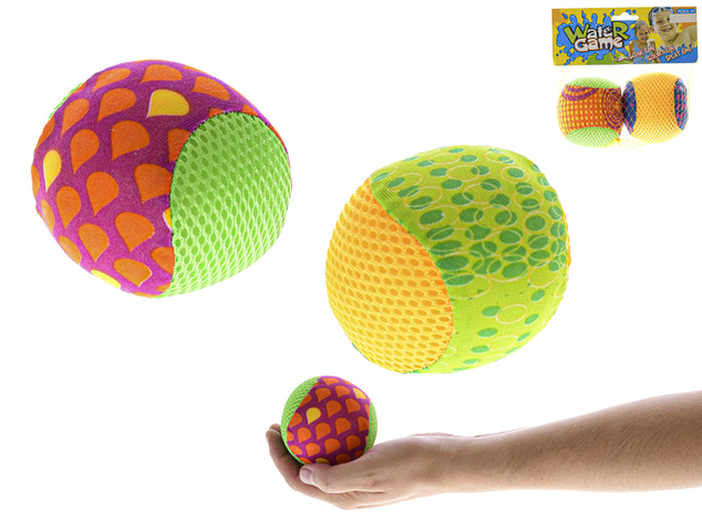 Bomba d'acqua 7 cm che spruzza acqua 2 colori 2 pz