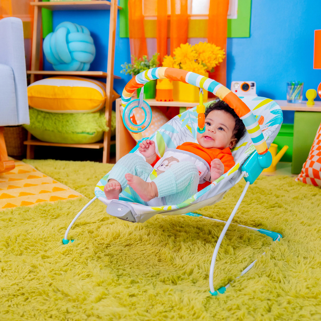 BRIGHT STARTS Вибриращ шезлонг Rainforest Vibes™ 0m+ до 9kg