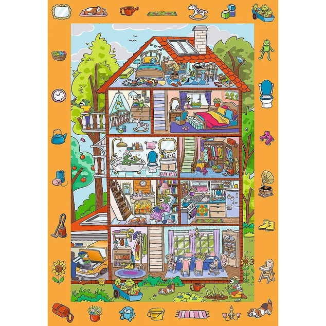 Trefl Puzzle s hľadaním obrázkov Spy Guy: V dome 24 dielikov
