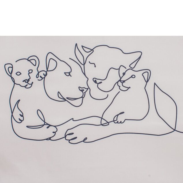 Detská rozkladacia pohovka New Baby Lion Family