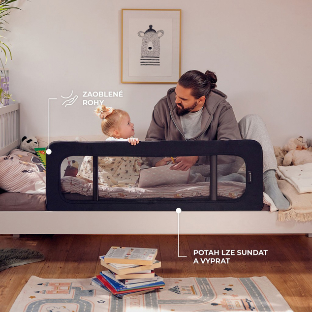 Kinderkraft Zábrana na postel Guard&amp;Dream Light Grey