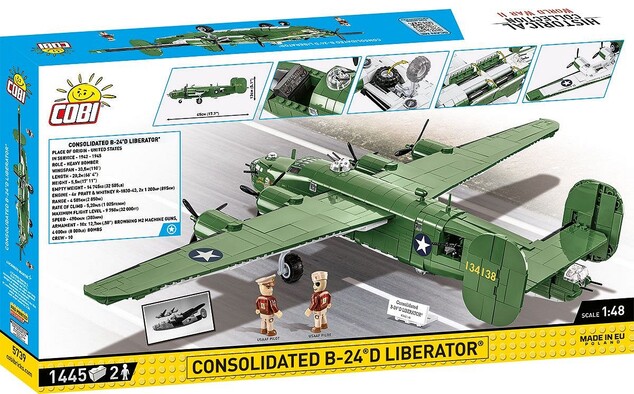 Cobi II WW Consolidated B-24D Liberator, 1:48, 1413 k, 2 f