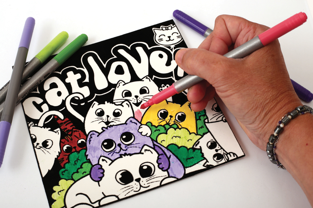 GRAINE CREATIVE žametno slikanje Mačke