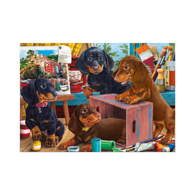 Puzzle Jazvečíky 300 xl dielikov