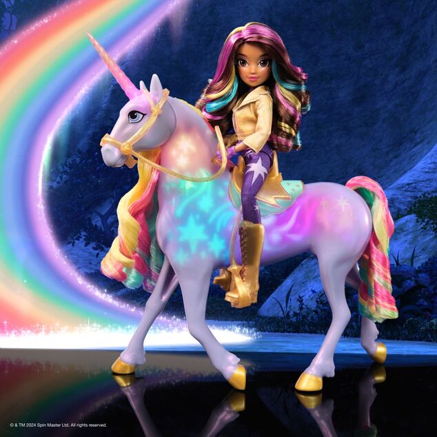 Unicorn Academy Svetelný jednorožec WildStar a Sophia 24 cm