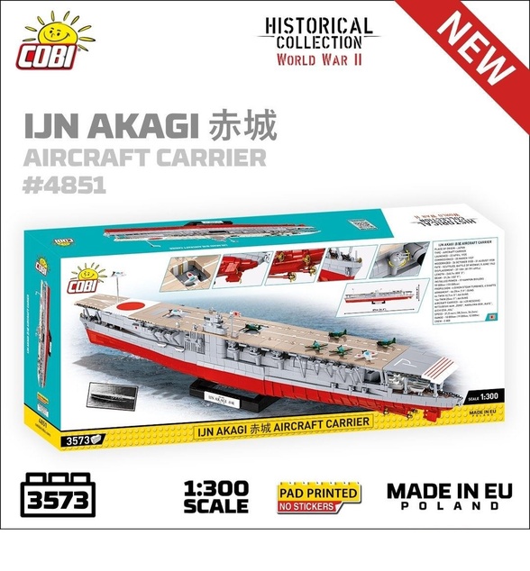 Cobi AKAGI lietadlová loď, 1:300, 3510 k