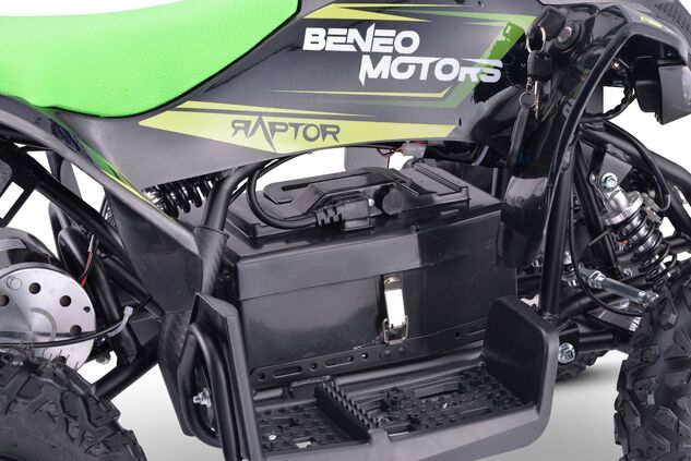 Elektrisches Kinder-Quad Beneo Motors Raptor grün - 800W