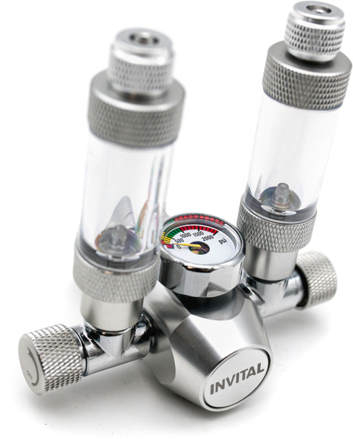 CO2-Set Standard DUO ohne automatische Abschaltung ohne Flasche mit Zubehör